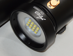 Videolampkop 5000 - 10000 lumen bediening waterdichte drukknop